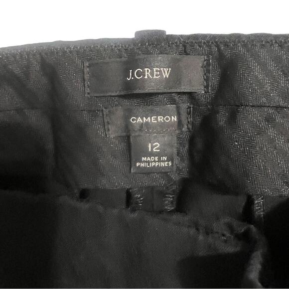 J. Crew Black Black Bi-Stretch Cameron Crop Pant - Size 12 - Picture 3 of 7